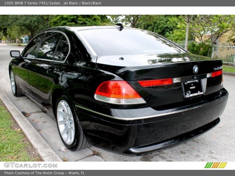 Jet Black / Black/Black 2005 BMW 7 Series 745Li Sedan