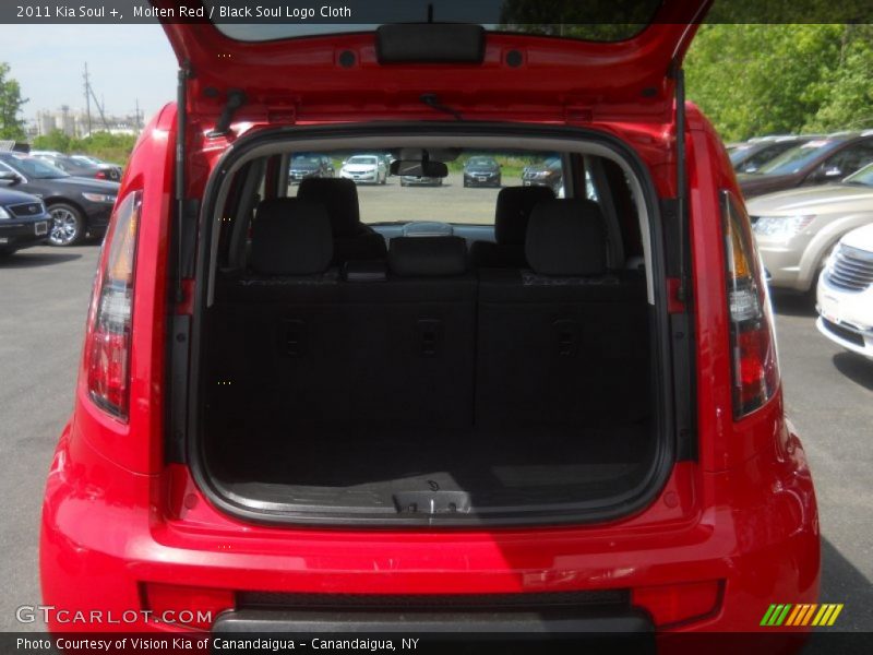 Molten Red / Black Soul Logo Cloth 2011 Kia Soul +