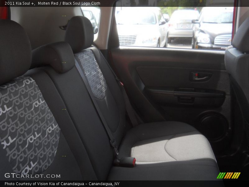 Molten Red / Black Soul Logo Cloth 2011 Kia Soul +