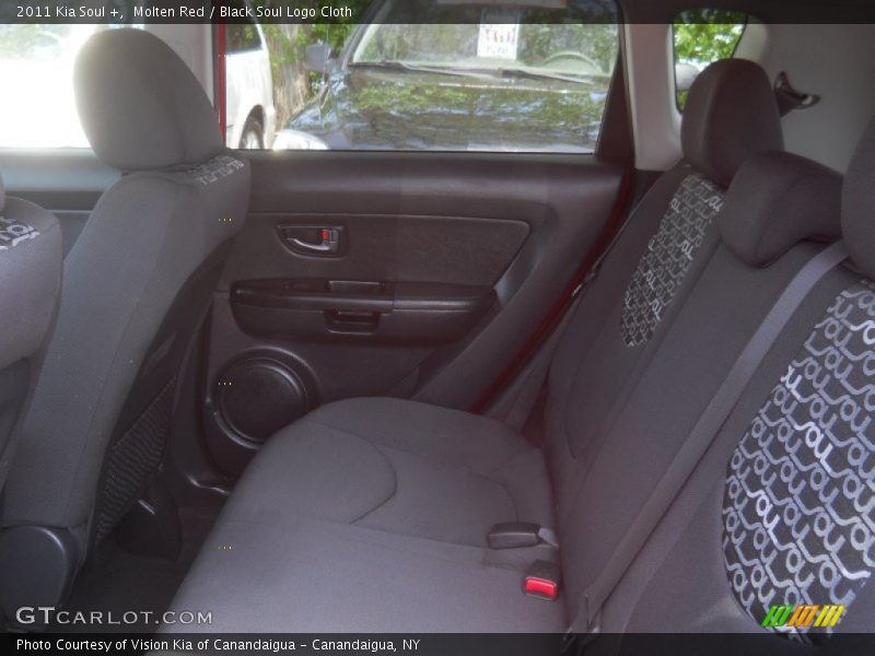 Molten Red / Black Soul Logo Cloth 2011 Kia Soul +