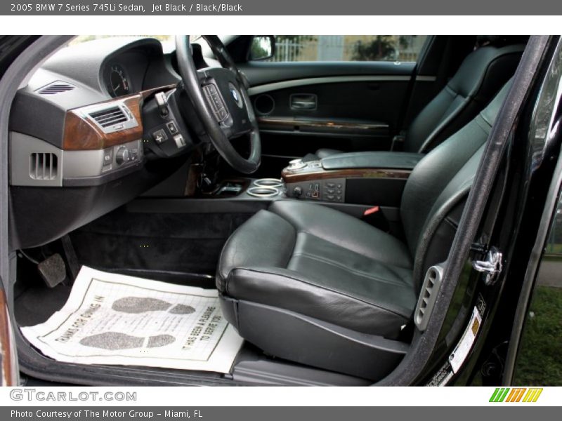 Jet Black / Black/Black 2005 BMW 7 Series 745Li Sedan