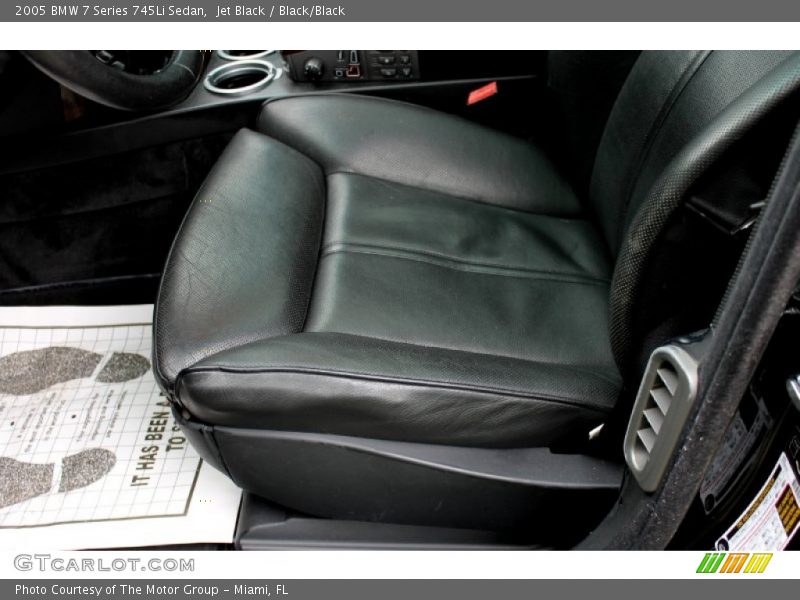 Jet Black / Black/Black 2005 BMW 7 Series 745Li Sedan