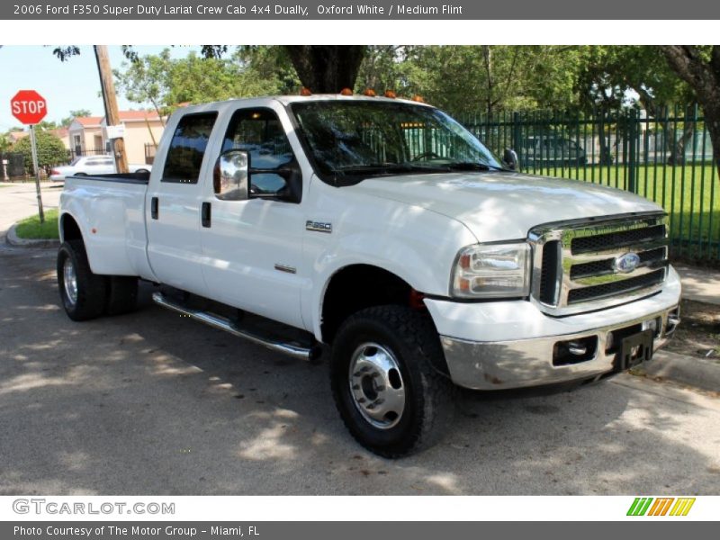 Oxford White / Medium Flint 2006 Ford F350 Super Duty Lariat Crew Cab 4x4 Dually