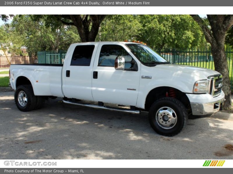 Oxford White / Medium Flint 2006 Ford F350 Super Duty Lariat Crew Cab 4x4 Dually