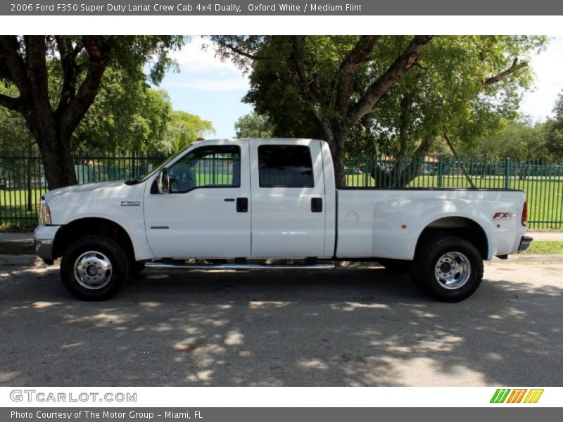 Oxford White / Medium Flint 2006 Ford F350 Super Duty Lariat Crew Cab 4x4 Dually