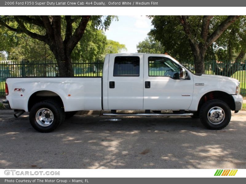 Oxford White / Medium Flint 2006 Ford F350 Super Duty Lariat Crew Cab 4x4 Dually