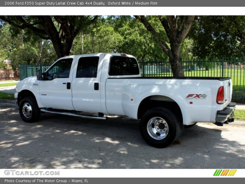 Oxford White / Medium Flint 2006 Ford F350 Super Duty Lariat Crew Cab 4x4 Dually