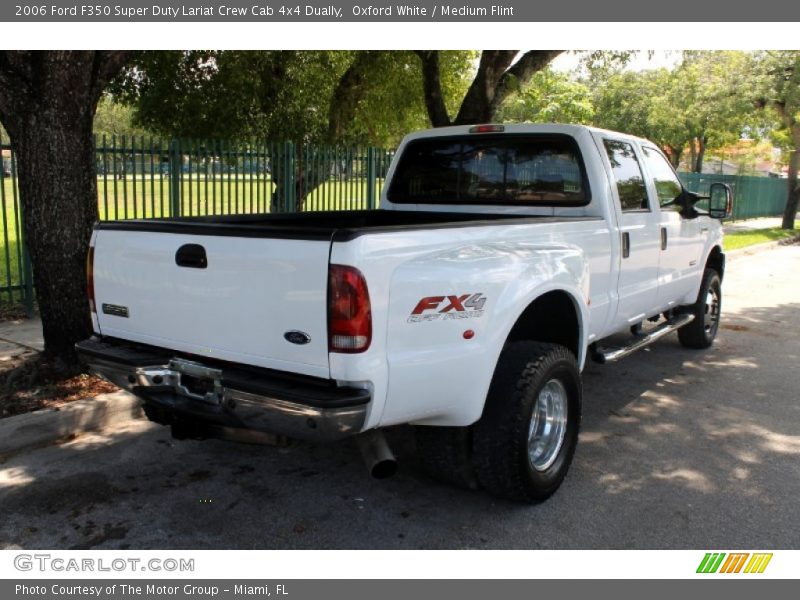 Oxford White / Medium Flint 2006 Ford F350 Super Duty Lariat Crew Cab 4x4 Dually