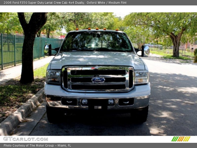 Oxford White / Medium Flint 2006 Ford F350 Super Duty Lariat Crew Cab 4x4 Dually