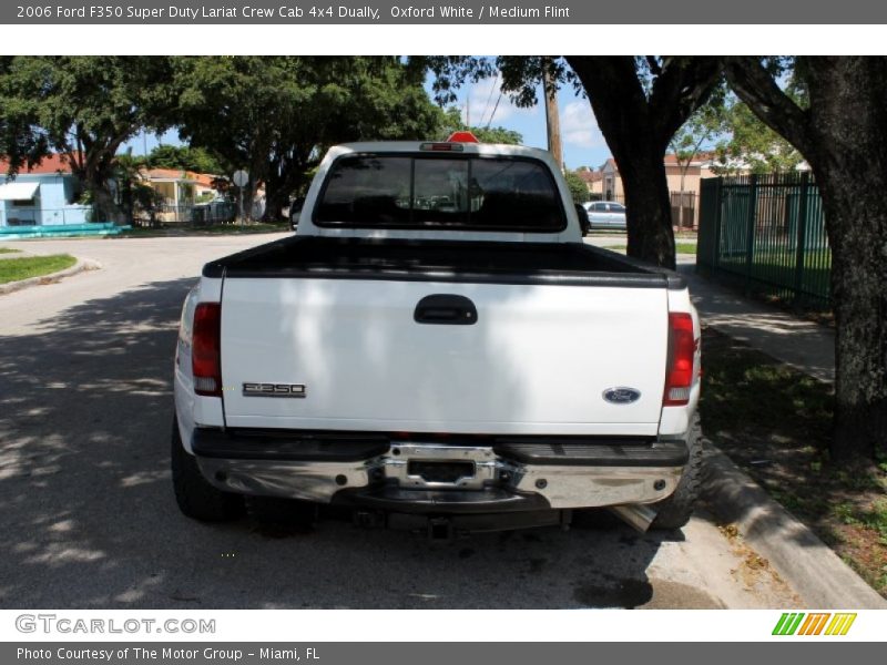 Oxford White / Medium Flint 2006 Ford F350 Super Duty Lariat Crew Cab 4x4 Dually