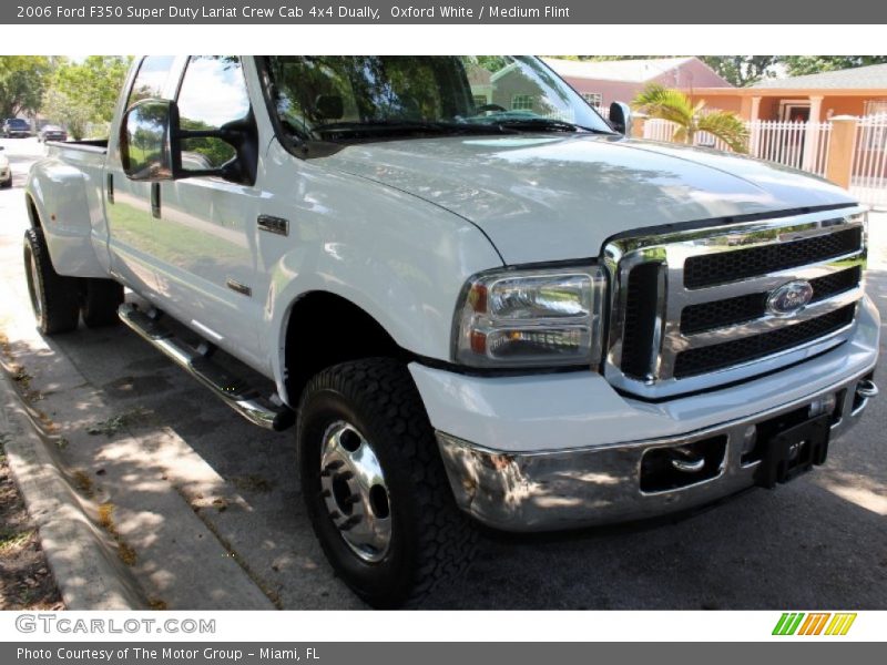 Oxford White / Medium Flint 2006 Ford F350 Super Duty Lariat Crew Cab 4x4 Dually