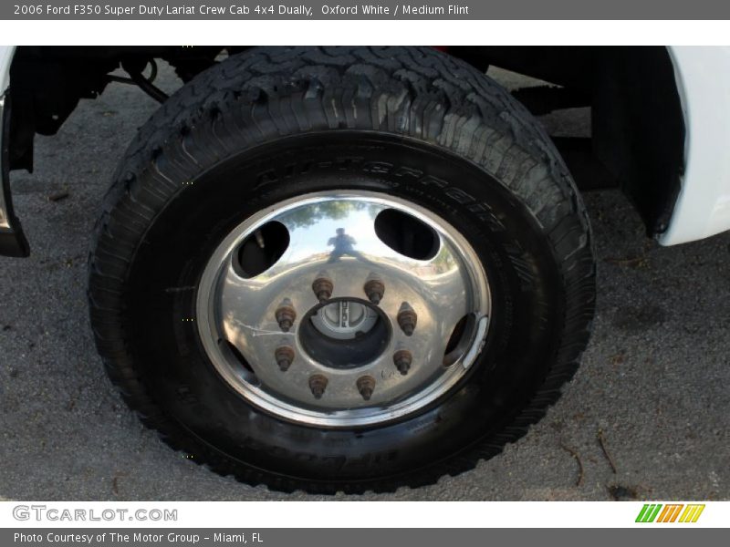Oxford White / Medium Flint 2006 Ford F350 Super Duty Lariat Crew Cab 4x4 Dually