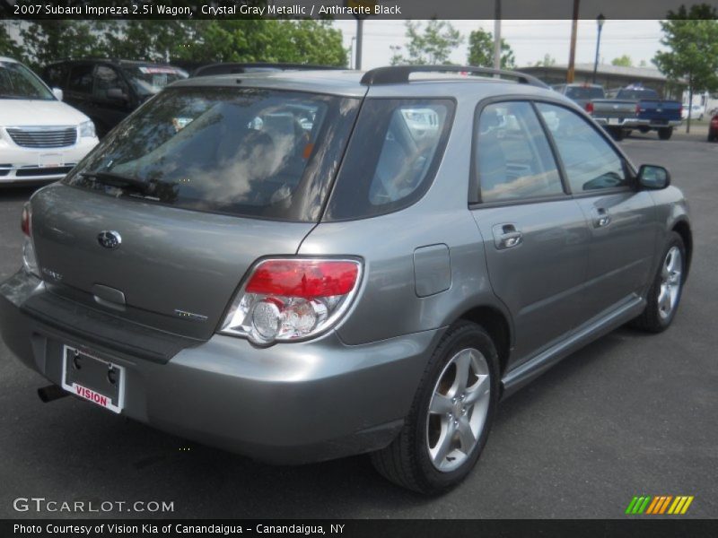 Crystal Gray Metallic / Anthracite Black 2007 Subaru Impreza 2.5i Wagon