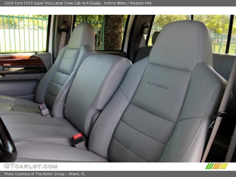 Oxford White / Medium Flint 2006 Ford F350 Super Duty Lariat Crew Cab 4x4 Dually