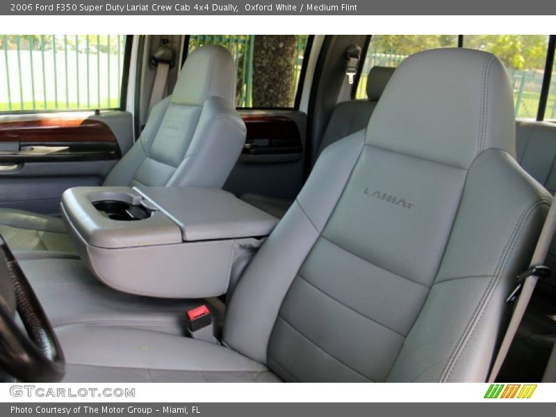Oxford White / Medium Flint 2006 Ford F350 Super Duty Lariat Crew Cab 4x4 Dually