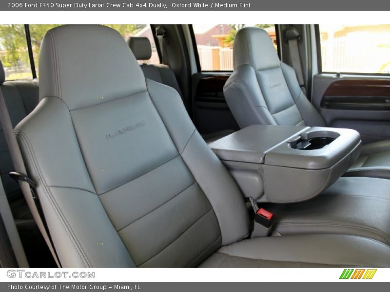 Oxford White / Medium Flint 2006 Ford F350 Super Duty Lariat Crew Cab 4x4 Dually