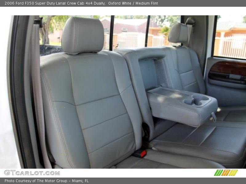Oxford White / Medium Flint 2006 Ford F350 Super Duty Lariat Crew Cab 4x4 Dually