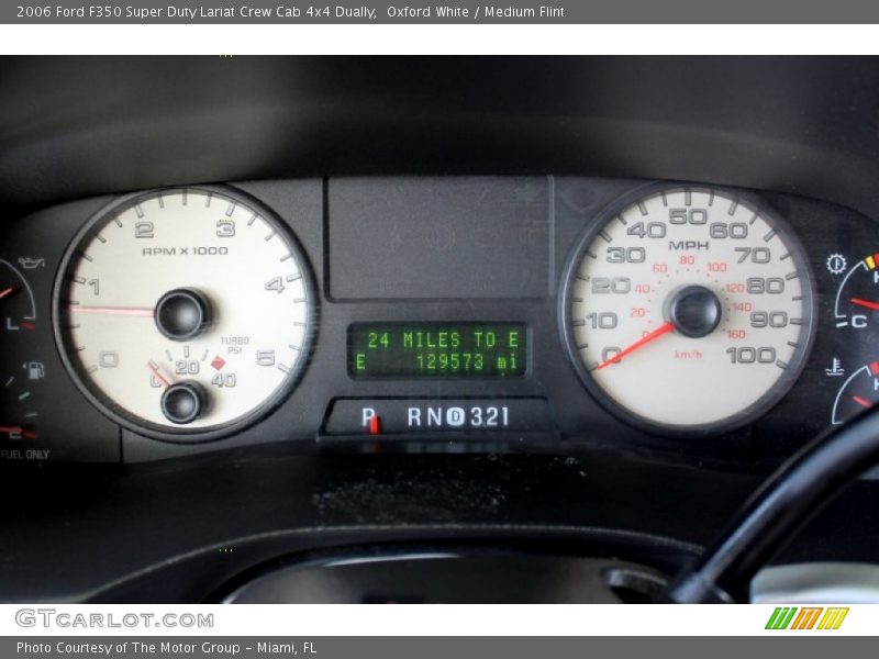 Oxford White / Medium Flint 2006 Ford F350 Super Duty Lariat Crew Cab 4x4 Dually