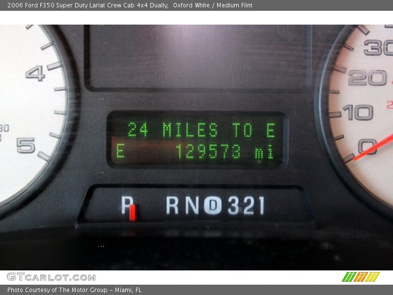 Oxford White / Medium Flint 2006 Ford F350 Super Duty Lariat Crew Cab 4x4 Dually