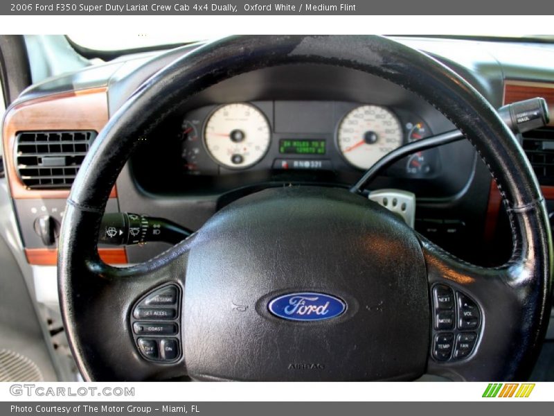 Oxford White / Medium Flint 2006 Ford F350 Super Duty Lariat Crew Cab 4x4 Dually