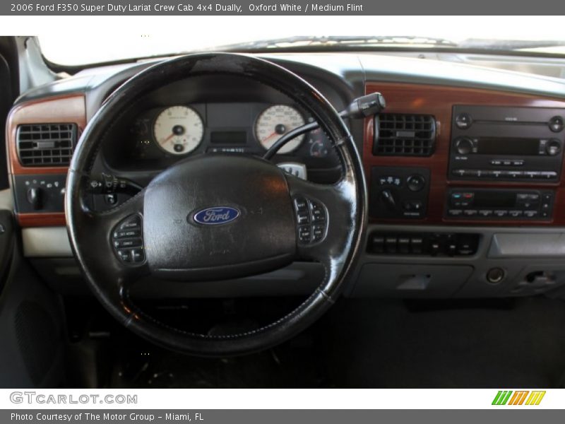 Oxford White / Medium Flint 2006 Ford F350 Super Duty Lariat Crew Cab 4x4 Dually
