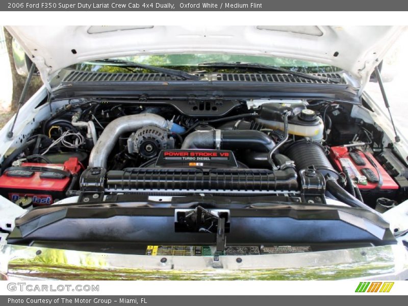 Oxford White / Medium Flint 2006 Ford F350 Super Duty Lariat Crew Cab 4x4 Dually