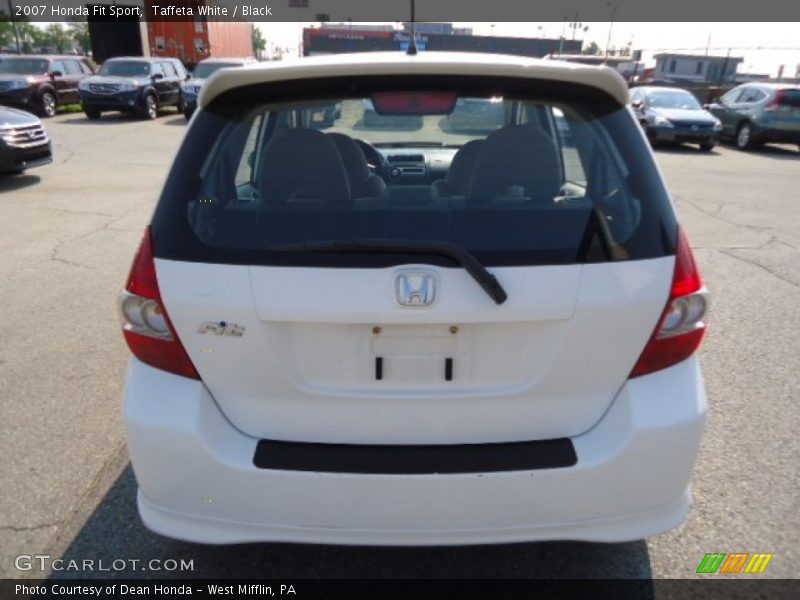 Taffeta White / Black 2007 Honda Fit Sport