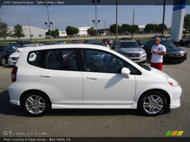 Taffeta White / Black 2007 Honda Fit Sport