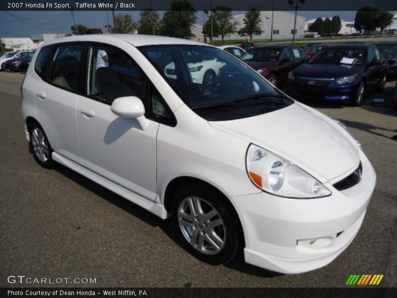 Taffeta White / Black 2007 Honda Fit Sport
