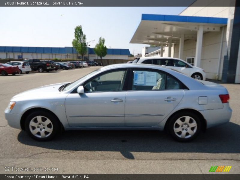 Silver Blue / Gray 2008 Hyundai Sonata GLS