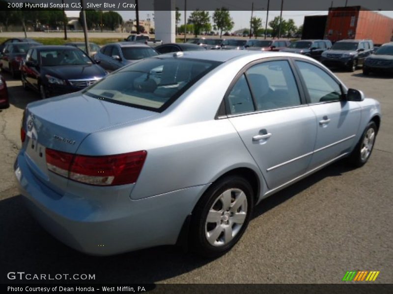 Silver Blue / Gray 2008 Hyundai Sonata GLS