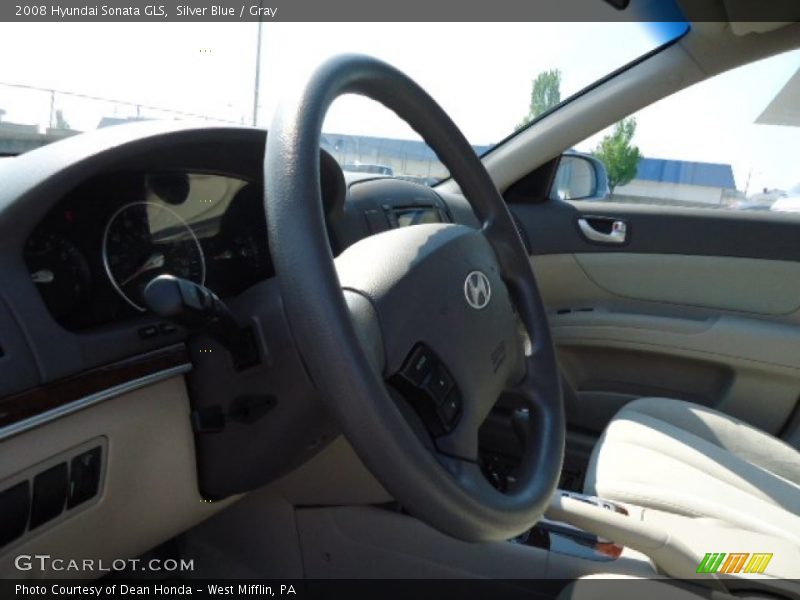 Silver Blue / Gray 2008 Hyundai Sonata GLS