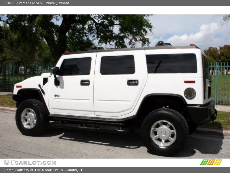 White / Wheat 2003 Hummer H2 SUV