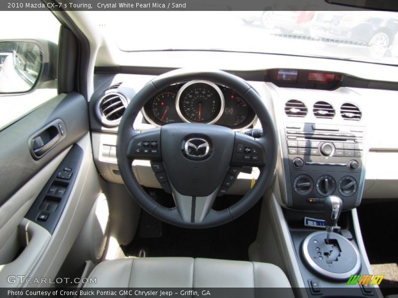 Crystal White Pearl Mica / Sand 2010 Mazda CX-7 s Touring