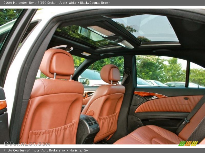 Arctic White / Black/Cognac Brown 2009 Mercedes-Benz E 350 Sedan