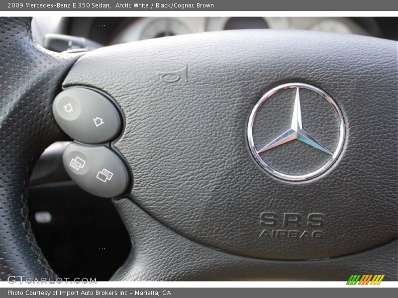 Arctic White / Black/Cognac Brown 2009 Mercedes-Benz E 350 Sedan