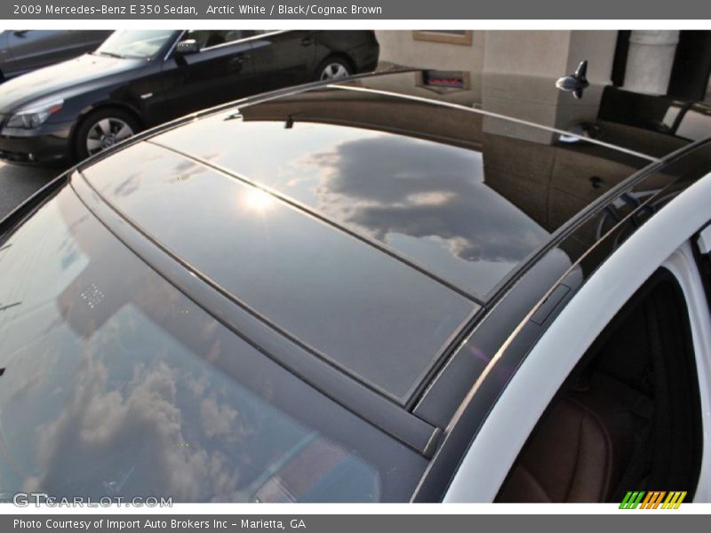 Arctic White / Black/Cognac Brown 2009 Mercedes-Benz E 350 Sedan
