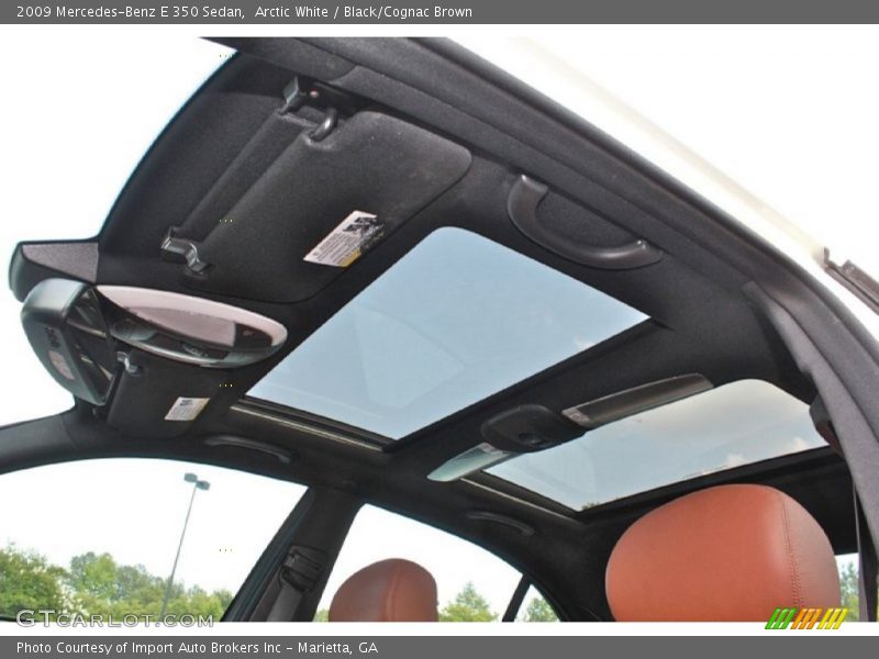 Arctic White / Black/Cognac Brown 2009 Mercedes-Benz E 350 Sedan