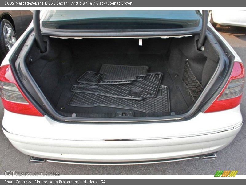 Arctic White / Black/Cognac Brown 2009 Mercedes-Benz E 350 Sedan