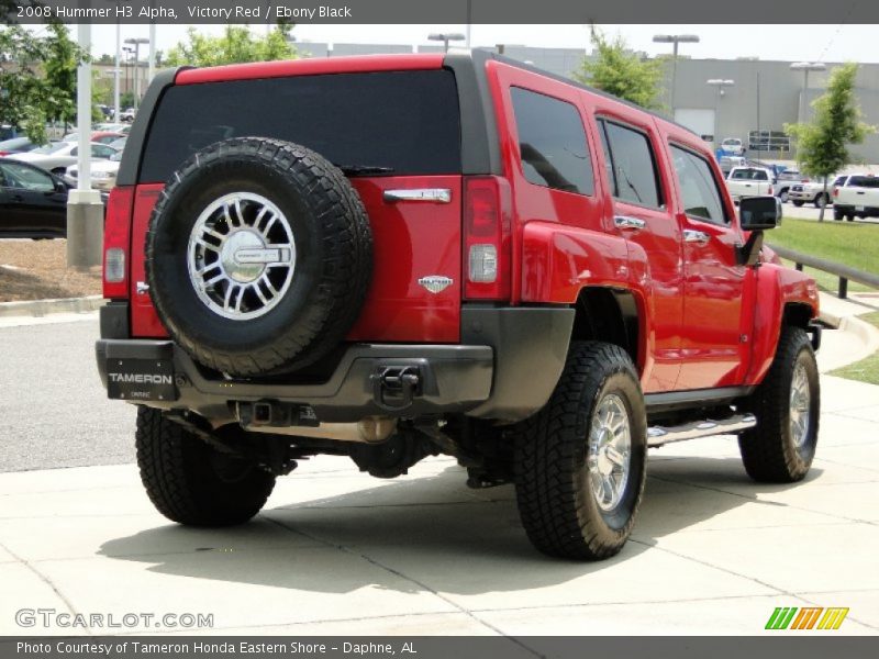 Victory Red / Ebony Black 2008 Hummer H3 Alpha