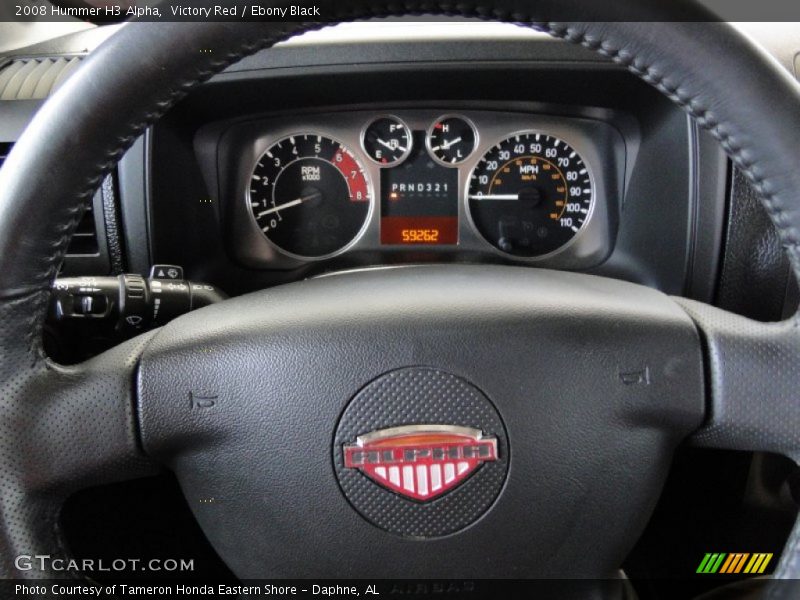 Victory Red / Ebony Black 2008 Hummer H3 Alpha