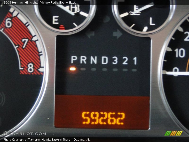 Victory Red / Ebony Black 2008 Hummer H3 Alpha
