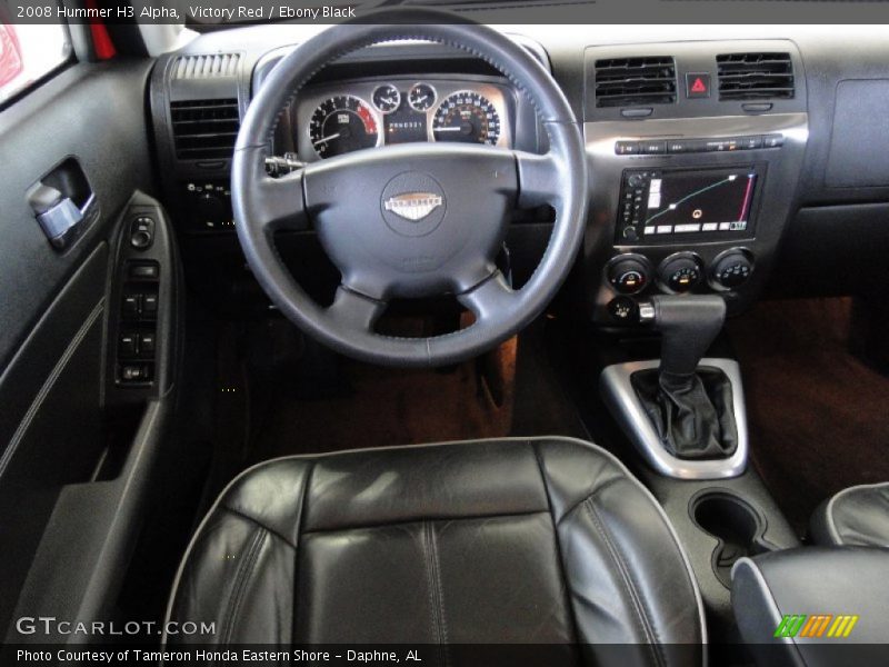 Victory Red / Ebony Black 2008 Hummer H3 Alpha