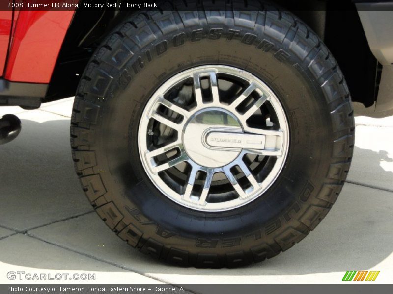 Victory Red / Ebony Black 2008 Hummer H3 Alpha