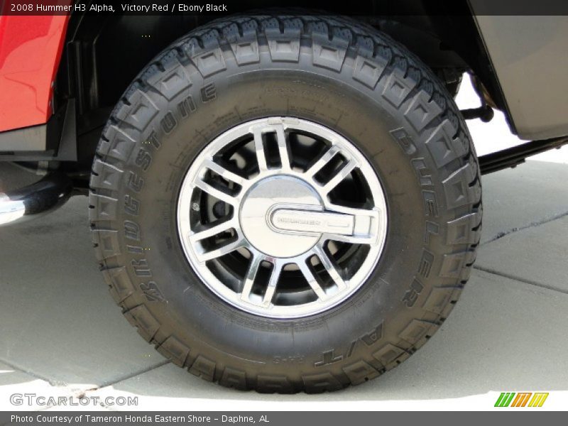 Victory Red / Ebony Black 2008 Hummer H3 Alpha