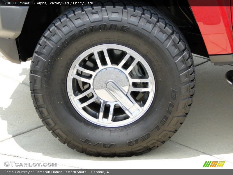 Victory Red / Ebony Black 2008 Hummer H3 Alpha