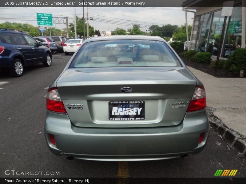 Seacrest Green Metallic / Warm Ivory 2009 Subaru Legacy 2.5i Limited Sedan
