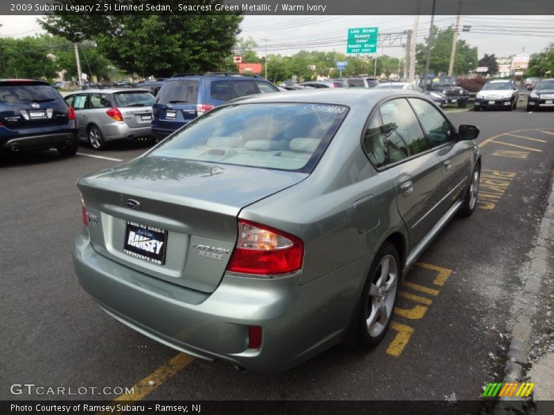 Seacrest Green Metallic / Warm Ivory 2009 Subaru Legacy 2.5i Limited Sedan