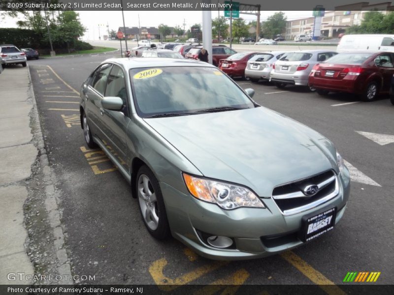Seacrest Green Metallic / Warm Ivory 2009 Subaru Legacy 2.5i Limited Sedan