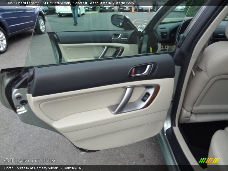 Seacrest Green Metallic / Warm Ivory 2009 Subaru Legacy 2.5i Limited Sedan